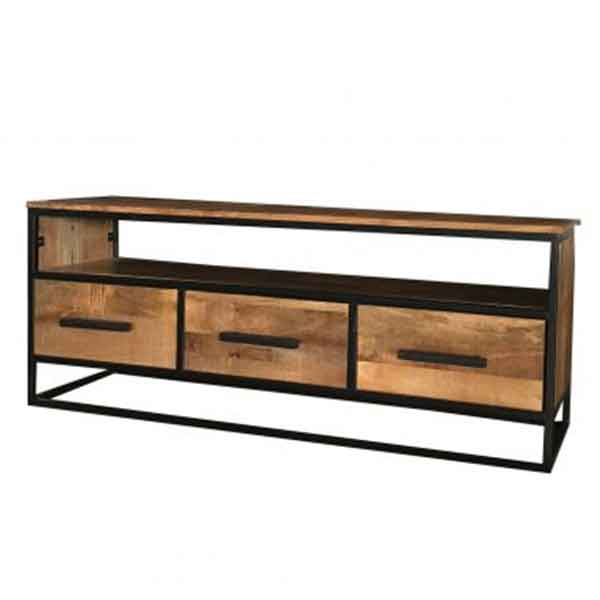 Industrial Wooden Tv Cabinet Metal And Wooden Furniture