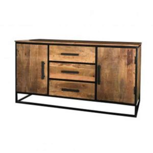Mango Wood Industrial style Sideboard