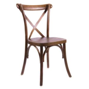 Wood Cross Back Chair