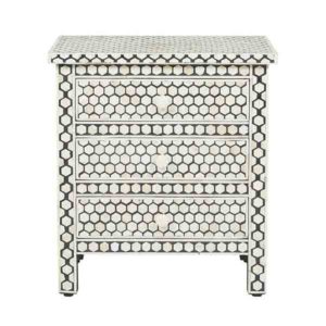 Bone Inlay Bedside