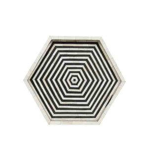 Bone Inlay Hexagon Tray