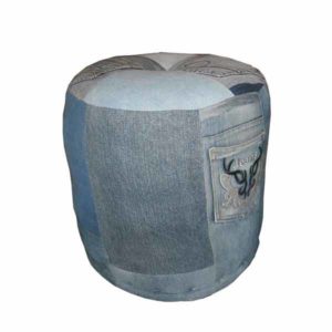 Denim Pouf