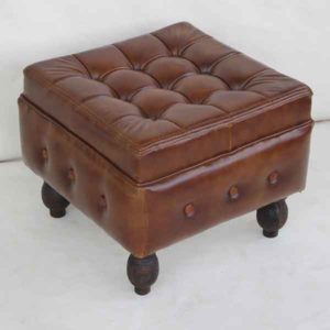 Leather Foot stool